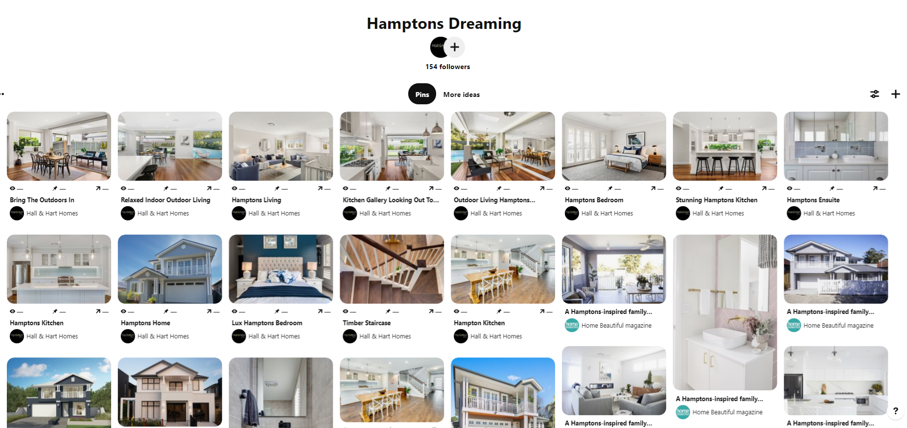 Hamptons Dreaming board